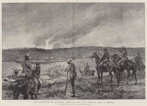 Ødeleggelsen av Bulawayo, brent 3. november etter ordre fra kong Lobengula